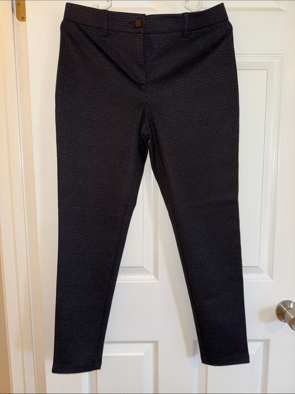Mario Serrani Black Textured Slim Pants